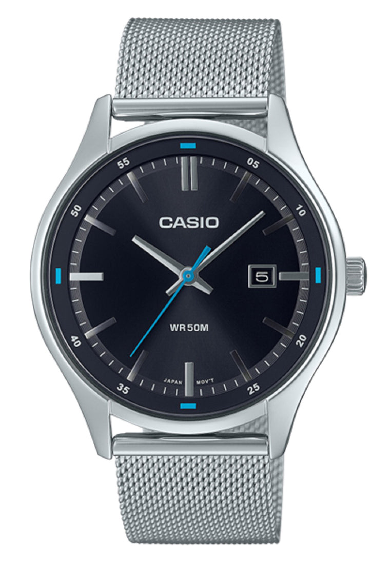 Casio MTP-E710M-1A Analog Stainless Steel Strap Watch For Men-Watch Portal Philippines