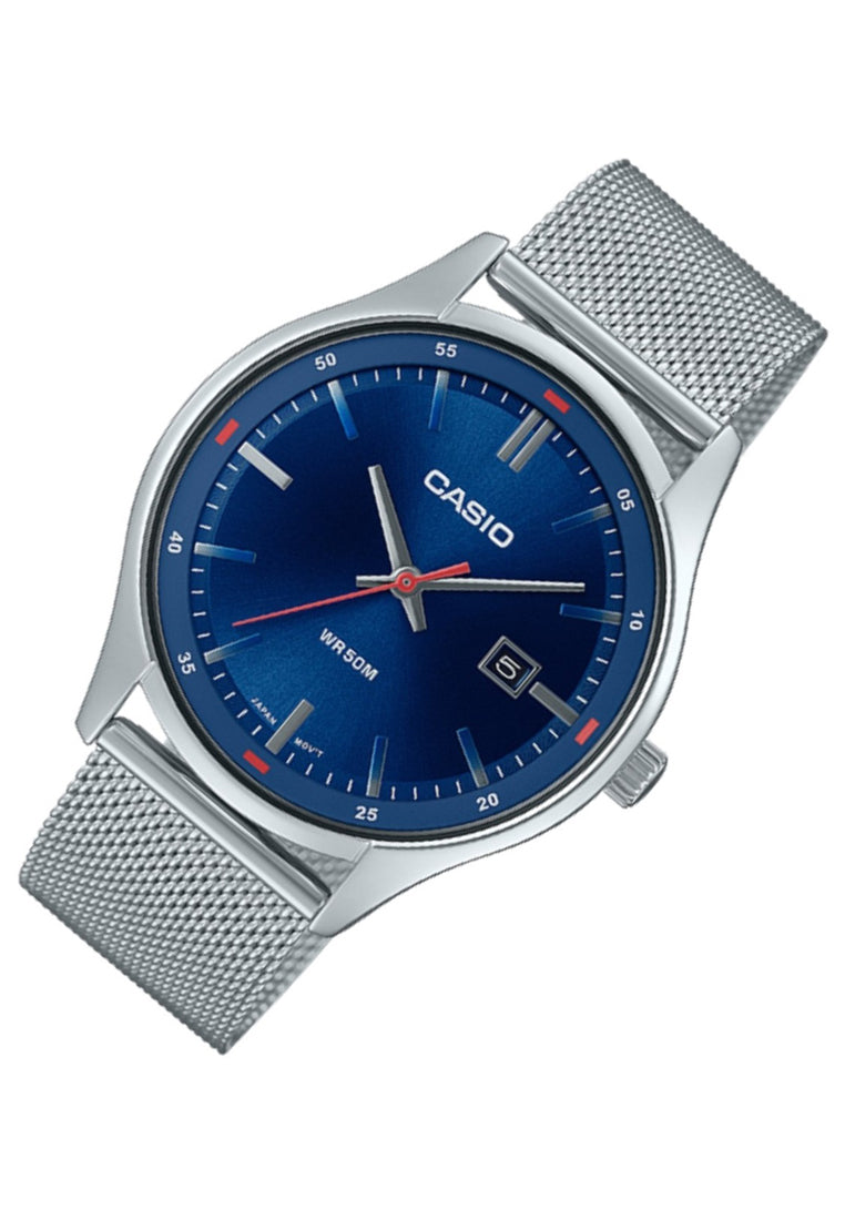 Casio MTP-E710M-2A Analog Stainless Steel Strap Watch For Men-Watch Portal Philippines