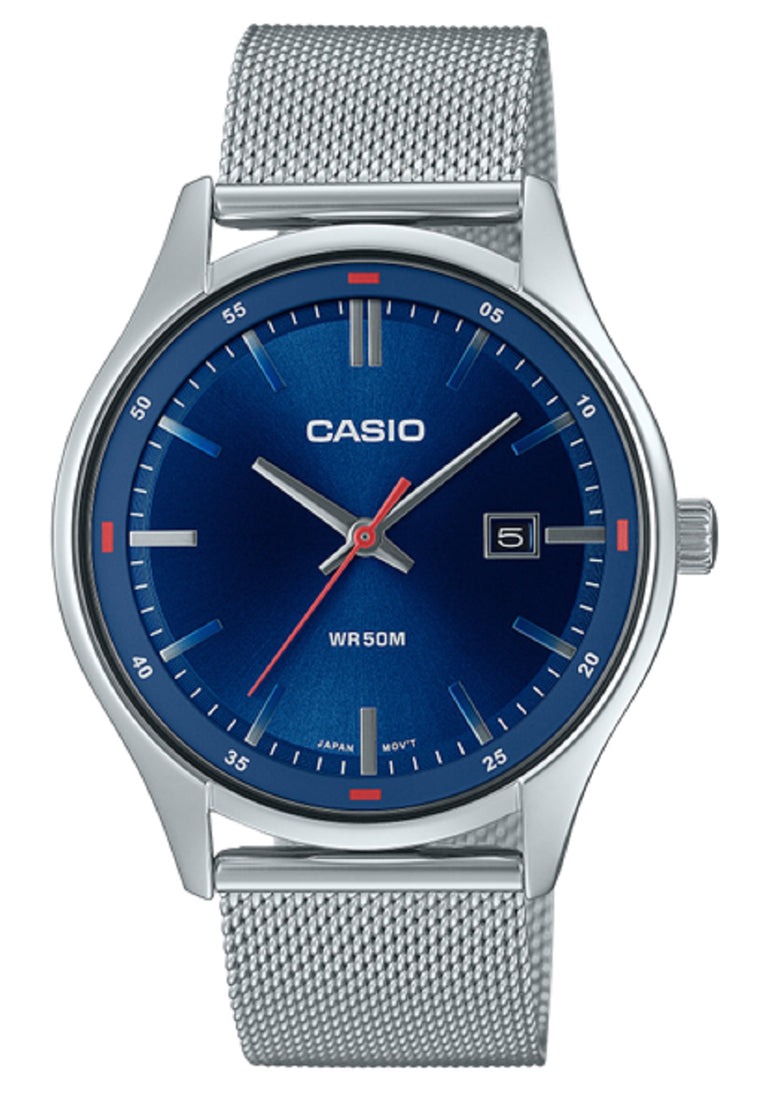 Casio MTP-E710M-2A Analog Stainless Steel Strap Watch For Men-Watch Portal Philippines