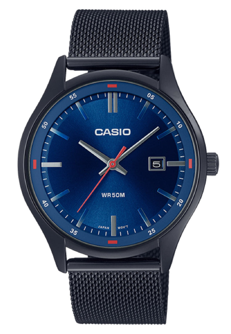 Casio MTP-E710MB-2A Analog Stainless Steel Strap Watch For Men-Watch Portal Philippines