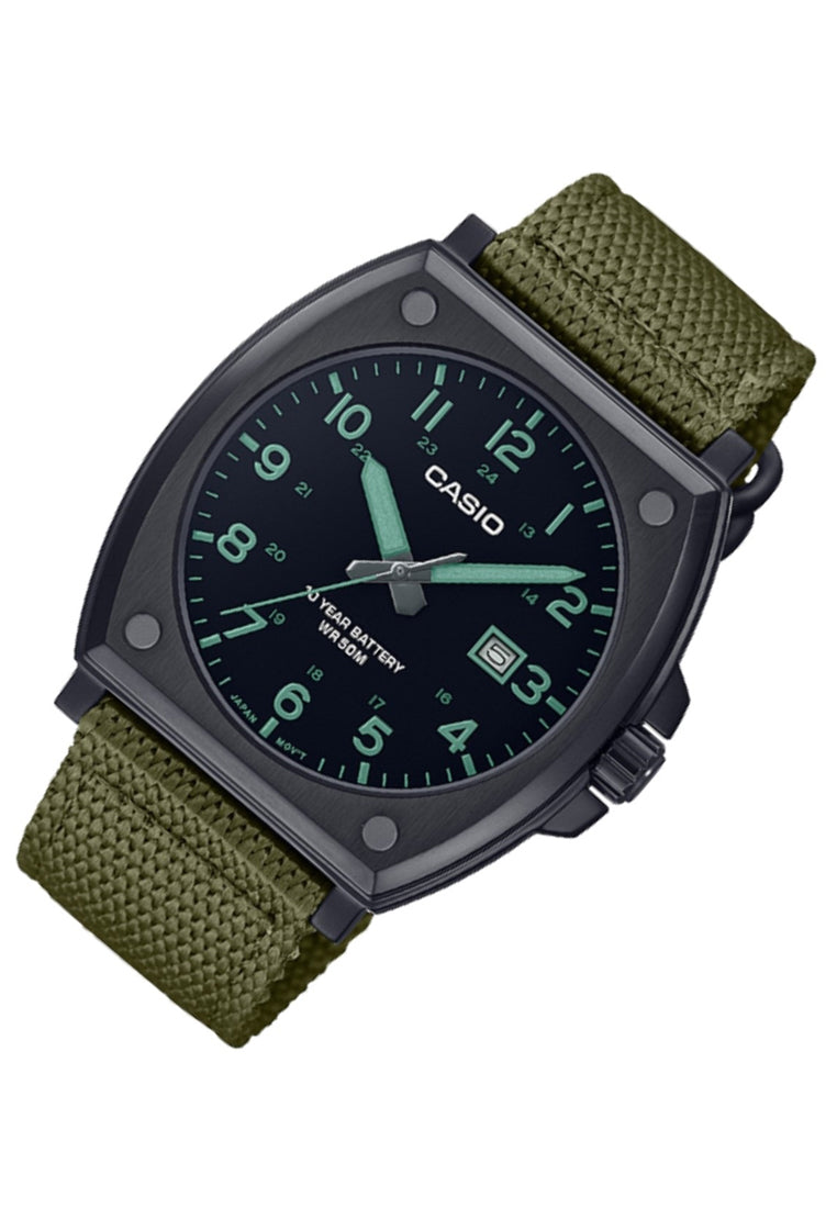 Casio MTP-E715C-3A Analog Nylon Strap Watch For Men-Watch Portal Philippines