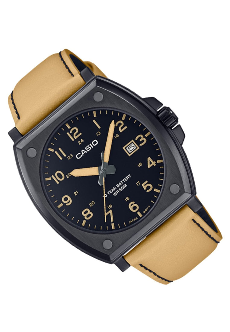 Casio MTP-E715L-5A Analog Leather Strap Watch For Men-Watch Portal Philippines