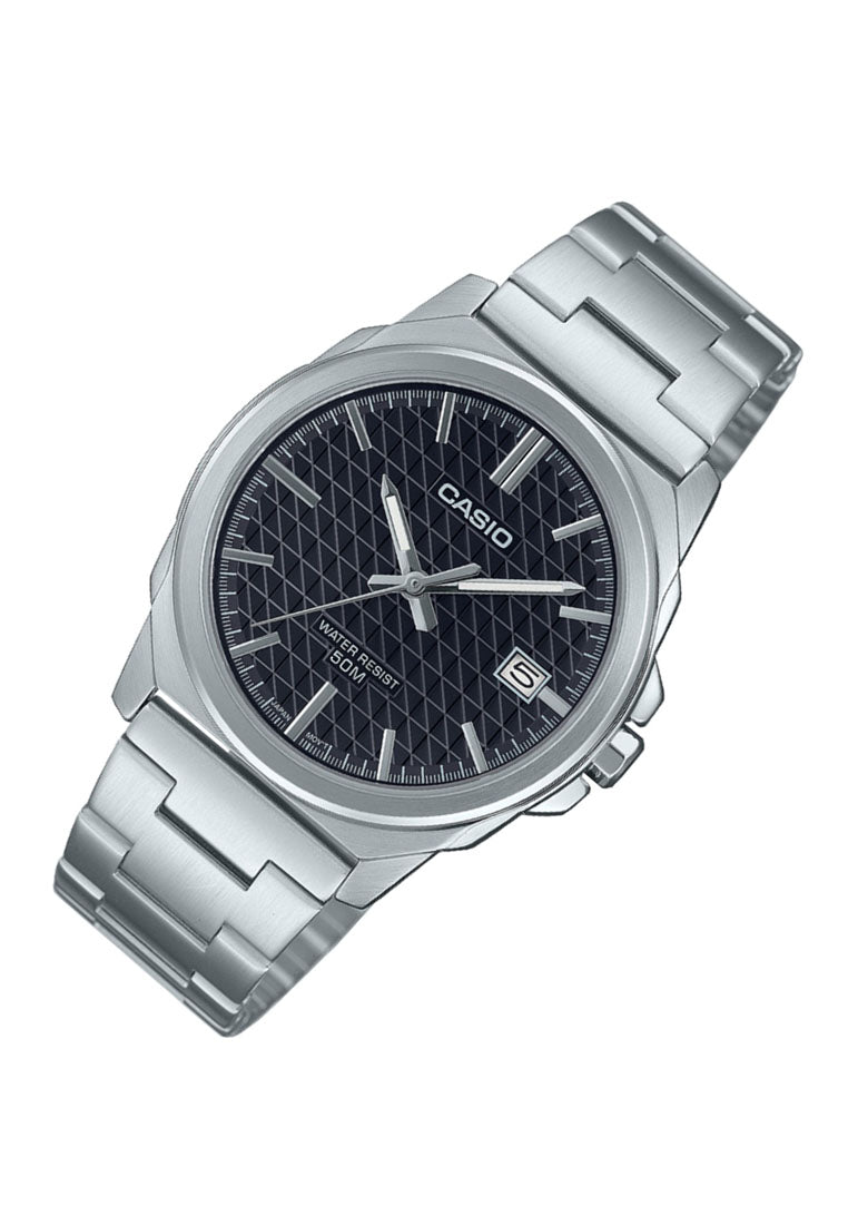 Casio MTP-E720D-1A Analog Stainless Steel Strap Watch for Men-Watch Portal Philippines
