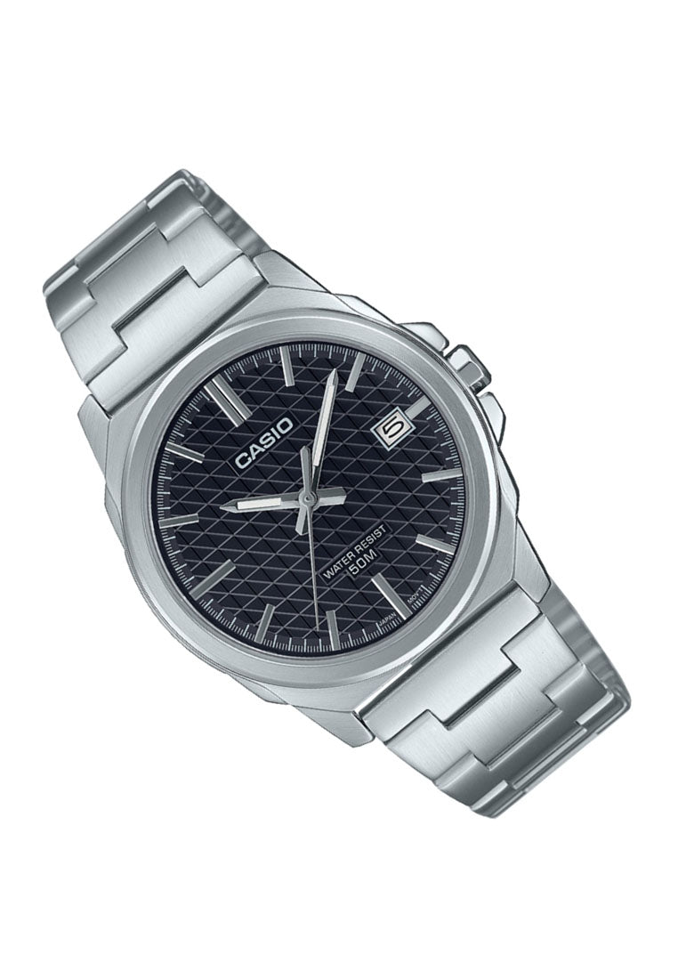 Casio MTP-E720D-1A Analog Stainless Steel Strap Watch for Men-Watch Portal Philippines