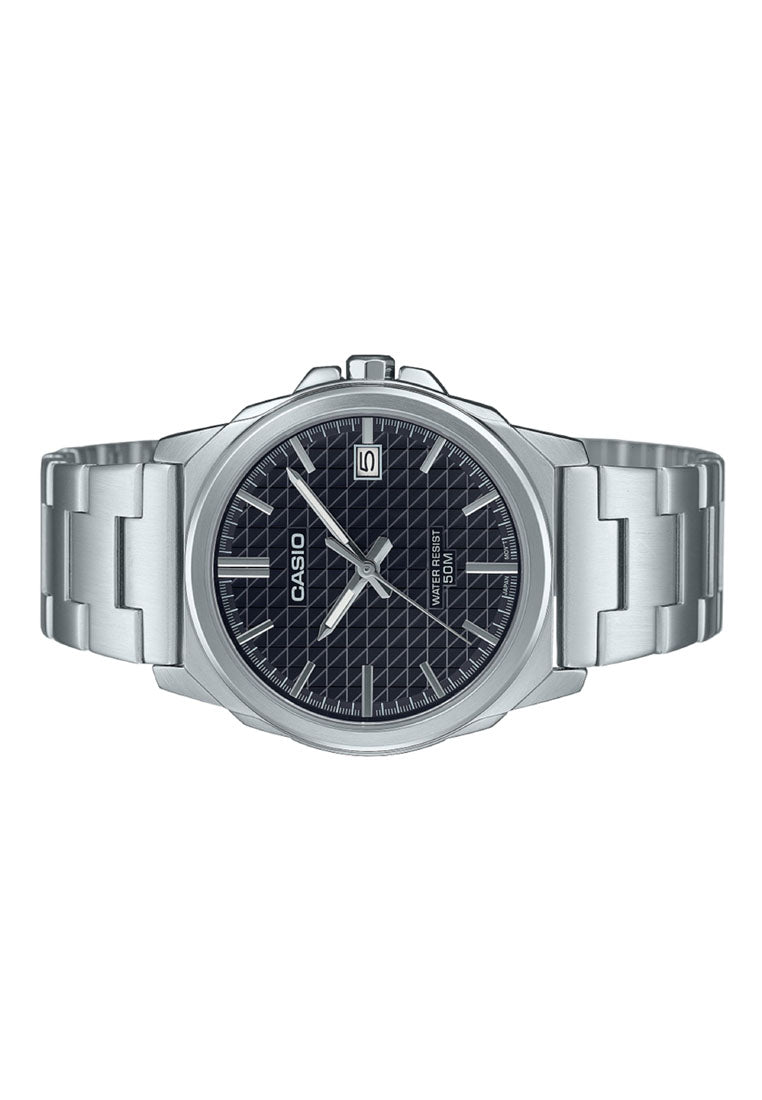 Casio MTP-E720D-1A Analog Stainless Steel Strap Watch for Men-Watch Portal Philippines