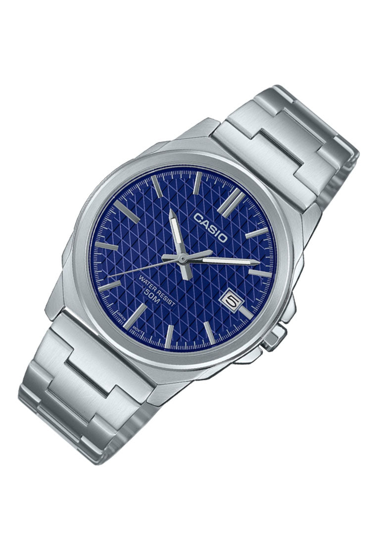 Casio MTP-E720D-2A Analog Stainless Steel Strap Watch for Men-Watch Portal Philippines