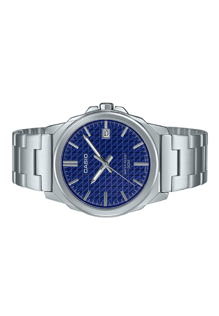 Casio MTP-E720D-2A Analog Stainless Steel Strap Watch for Men-Watch Portal Philippines