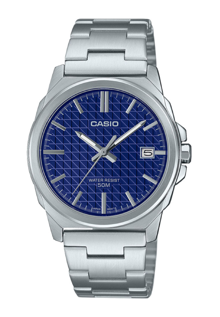 Casio MTP-E720D-2A Analog Stainless Steel Strap Watch for Men-Watch Portal Philippines