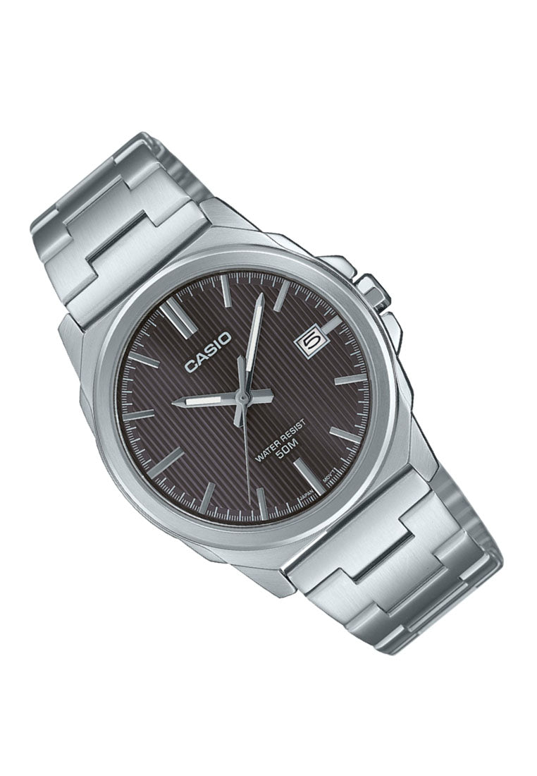 Casio MTP-E720D-8A Analog Stainless Steel Strap Watch for Men-Watch Portal Philippines