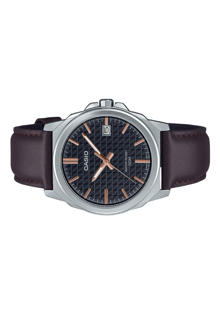 Casio MTP-E720L-5A Analog Leather Strap Watch for Men-Watch Portal Philippines