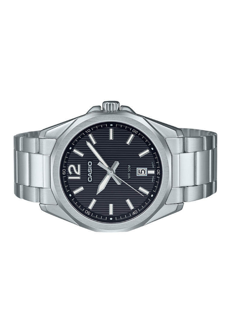Casio MTP-E725D-1A Analog Stainless Steel Strap Watch for Men-Watch Portal Philippines