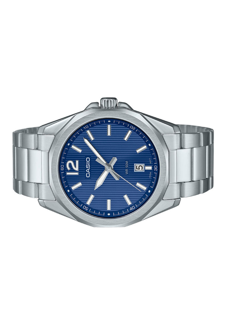 Casio MTP-E725D-2A Analog Stainless Steel Strap Watch for Men-Watch Portal Philippines