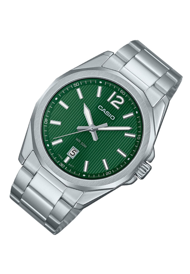 Casio MTP-E725D-3A Analog Stainless Steel Strap Watch for Men-Watch Portal Philippines
