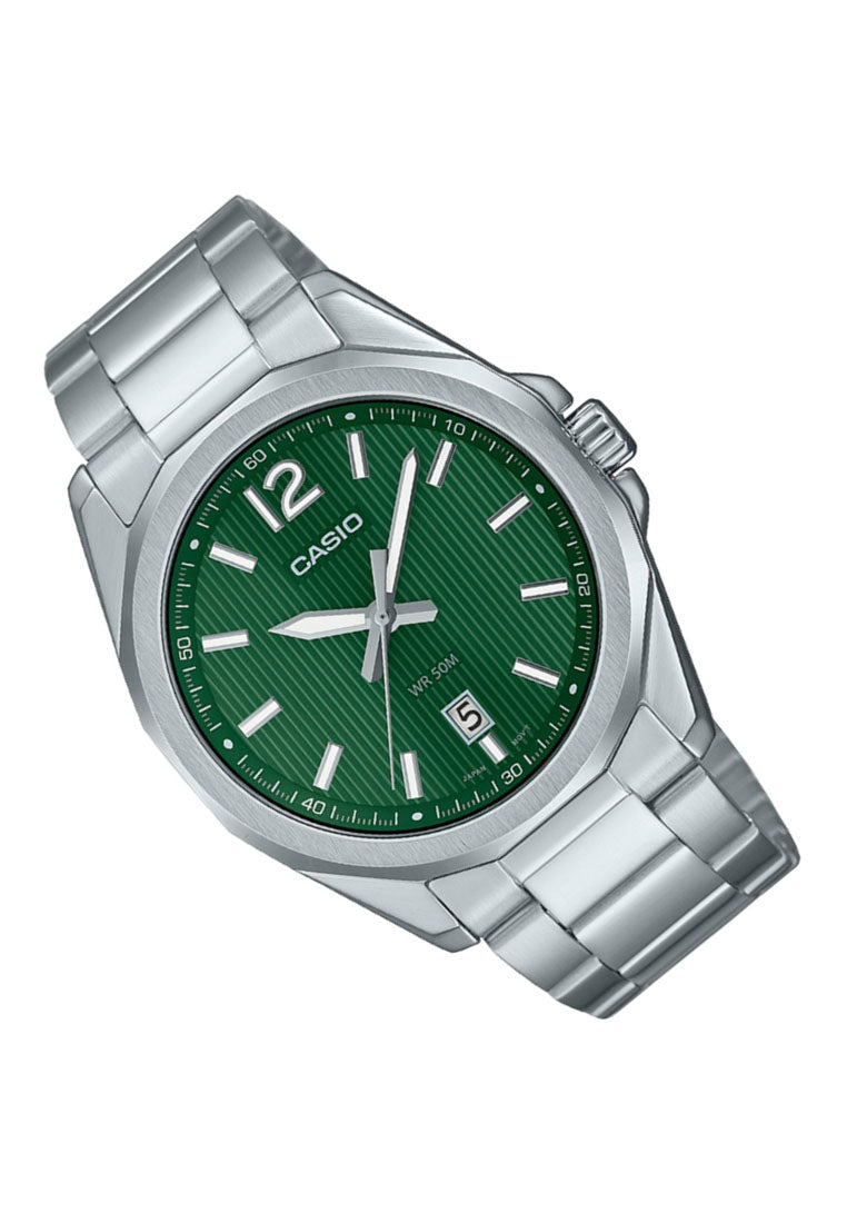 Casio MTP-E725D-3A Analog Stainless Steel Strap Watch for Men-Watch Portal Philippines