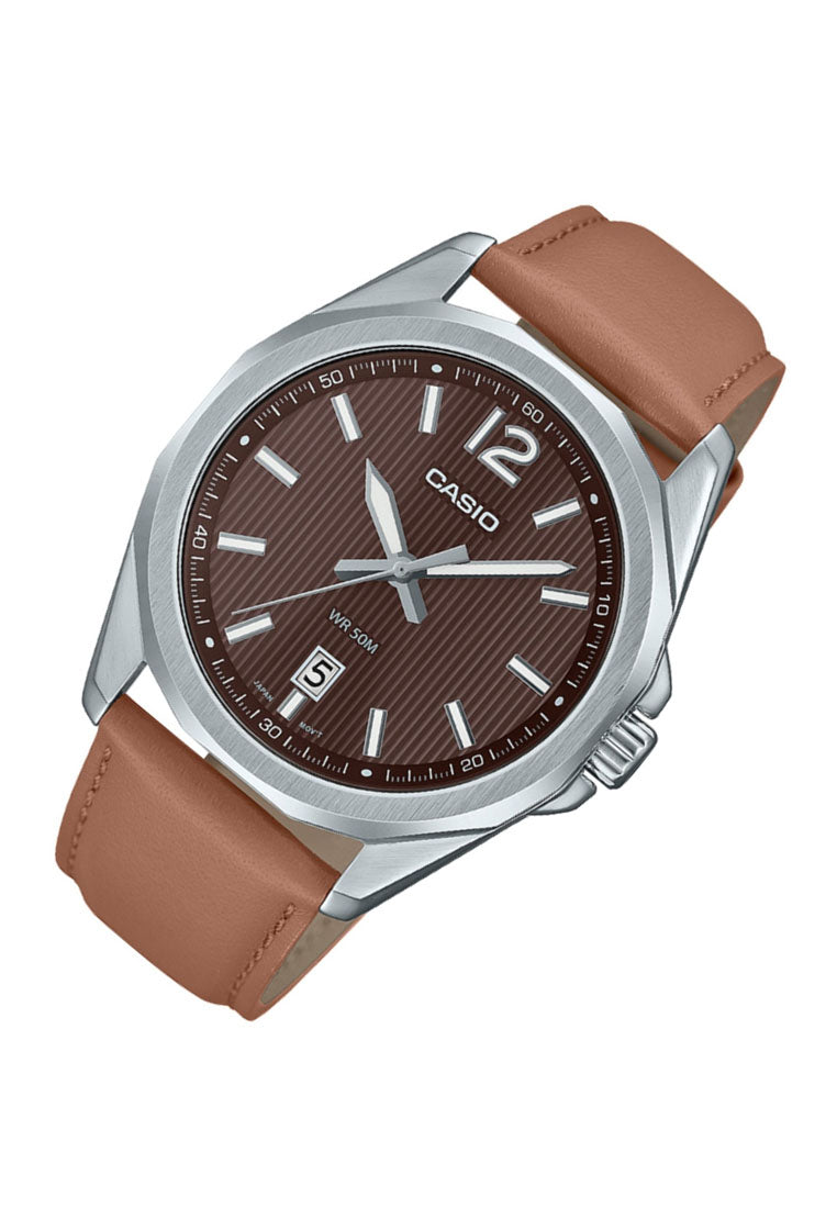 Casio MTP-E725L-5A Analog Leather Strap Watch for Men-Watch Portal Philippines