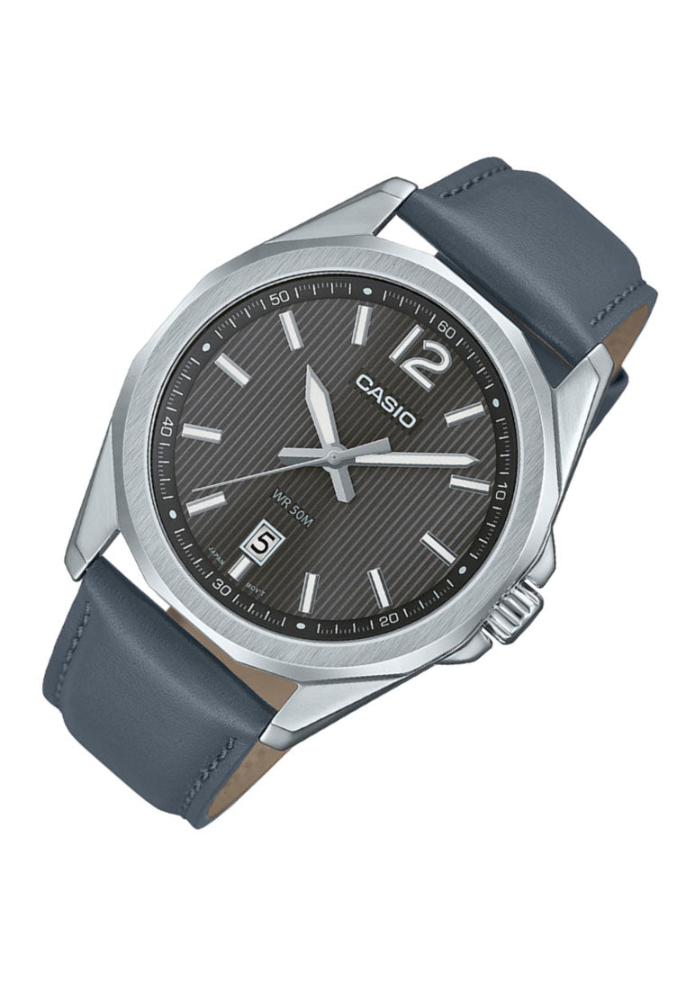 Casio MTP-E725L-8A Analog Leather Strap Watch for Men-Watch Portal Philippines