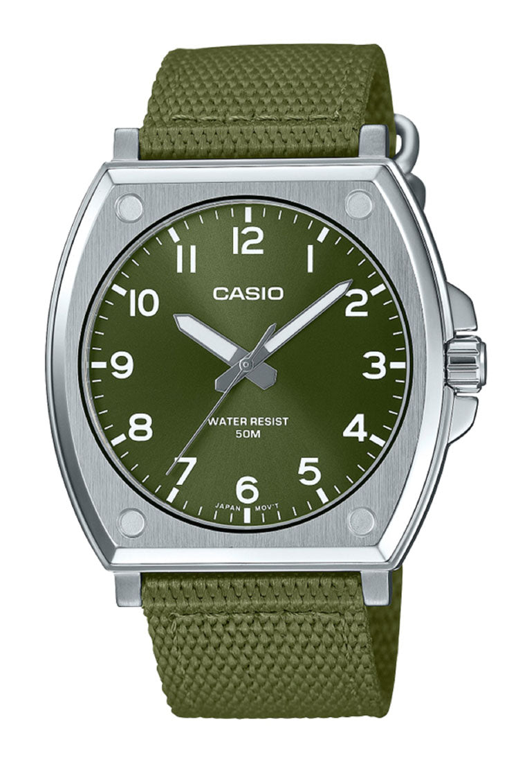 Casio MTP-E730C-3A Analog Nylon Strap Watch For Men-Watch Portal Philippines