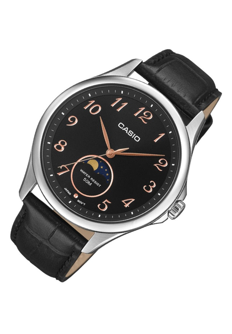 Casio MTP-M110L-1A Analog Leather Strap Watch for Men-Watch Portal Philippines