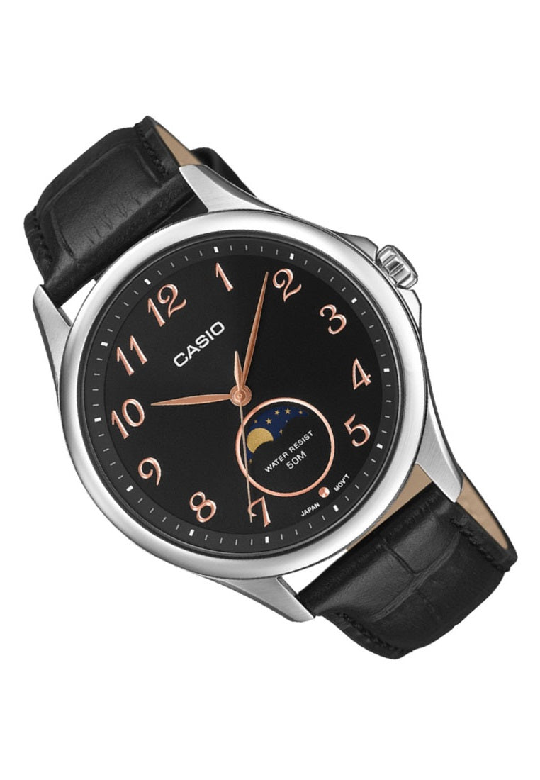 Casio MTP-M110L-1A Analog Leather Strap Watch for Men-Watch Portal Philippines