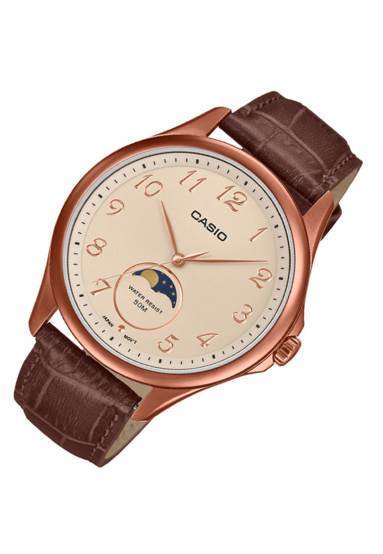 Casio MTP-M110RL-5A Analog Leather Strap Watch for Men-Watch Portal Philippines