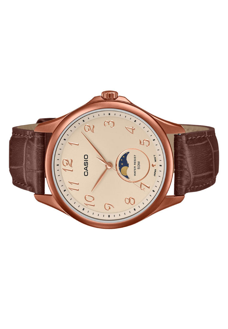 Casio MTP-M110RL-5A Analog Leather Strap Watch for Men-Watch Portal Philippines