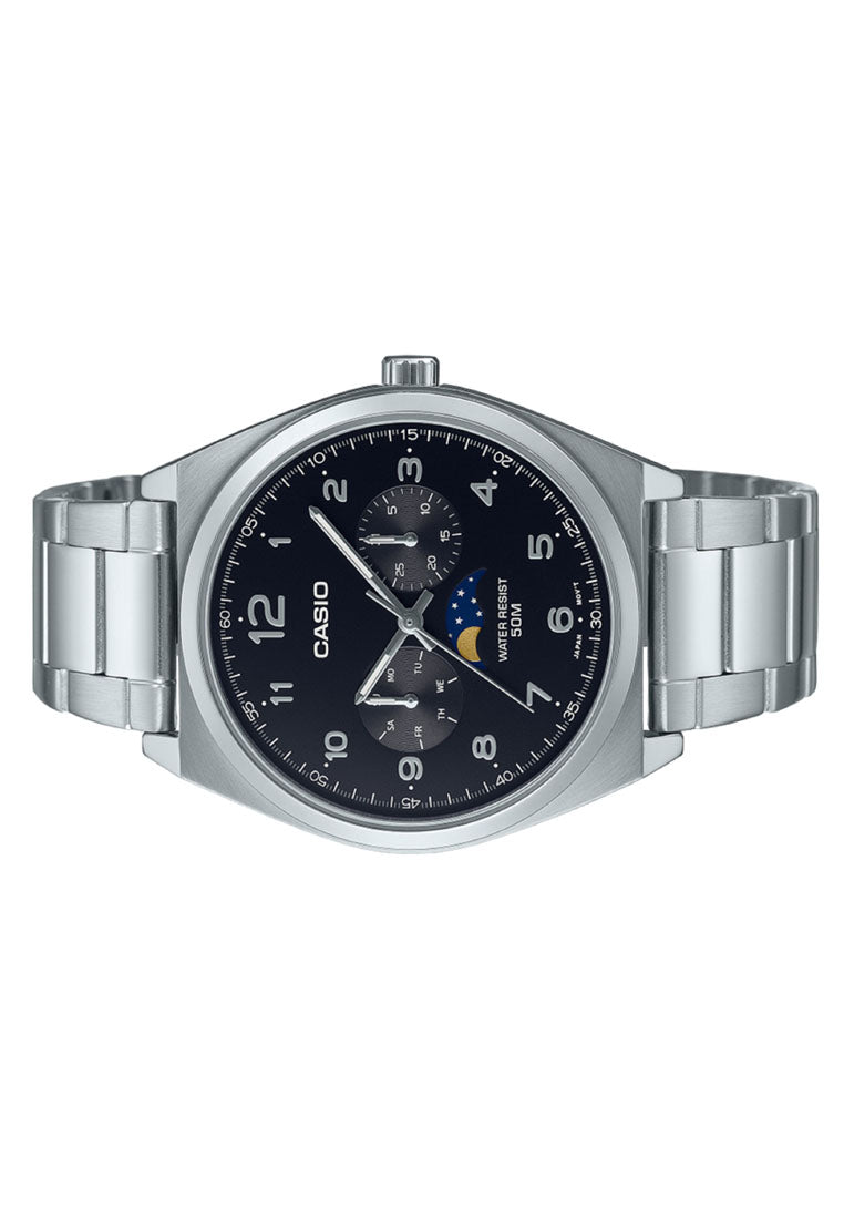 Casio MTP-M300D-1A Chronograph Stainless Steel Strap Watch For Men-Watch Portal Philippines