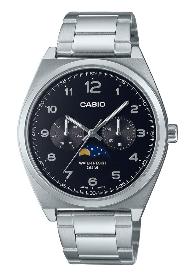 Casio MTP-M300D-1A Chronograph Stainless Steel Strap Watch For Men-Watch Portal Philippines