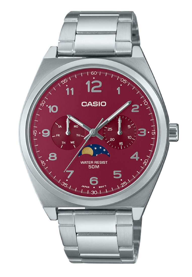 Casio MTP-M300d-4a Analog Stainless Steel Strap Watch For Men-Watch Portal Philippines