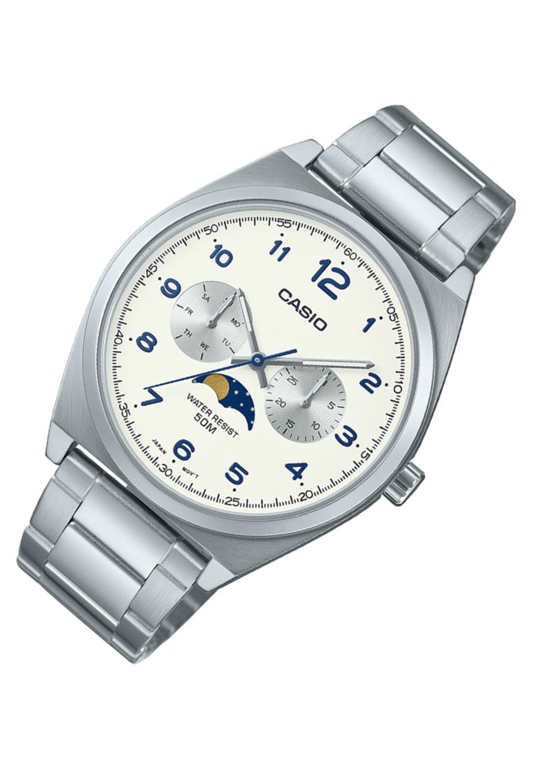 Casio MTP-M300d-7a Chronograph Stainless Steel Strap Watch For Men-Watch Portal Philippines