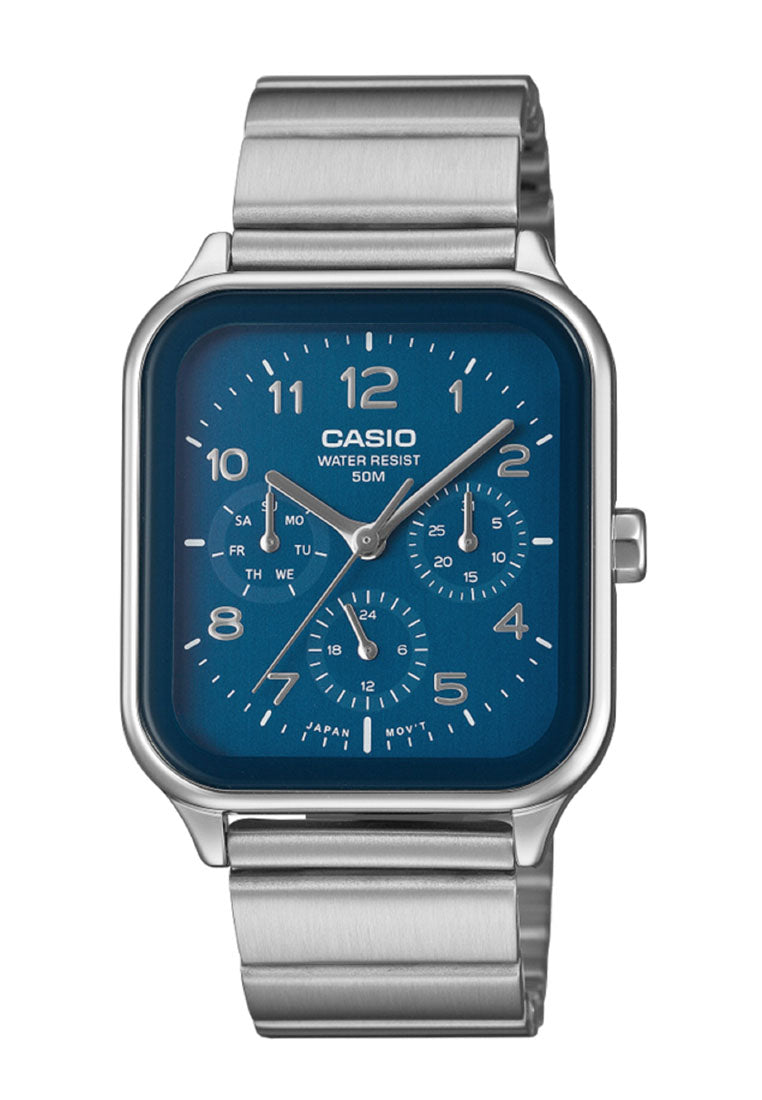 Casio MTP-M306D-2A Analog Stainless Steel Strap Watch for Men-Watch Portal Philippines