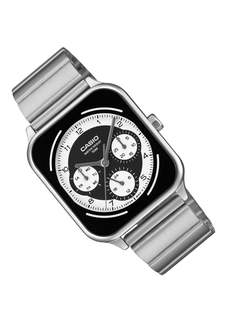 Casio MTP-M307D-1B Analog Stainless Steel Strap Watch for Men-Watch Portal Philippines