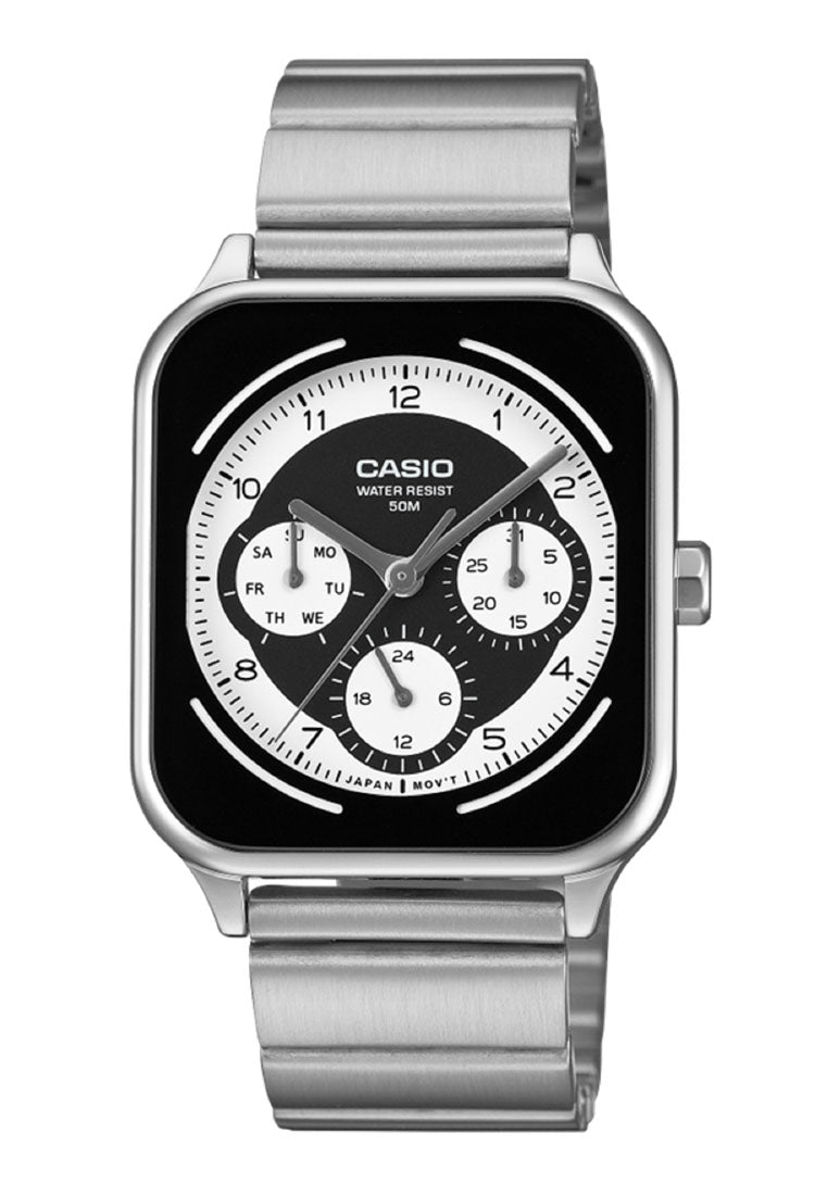 Casio MTP-M307D-1B Analog Stainless Steel Strap Watch for Men-Watch Portal Philippines