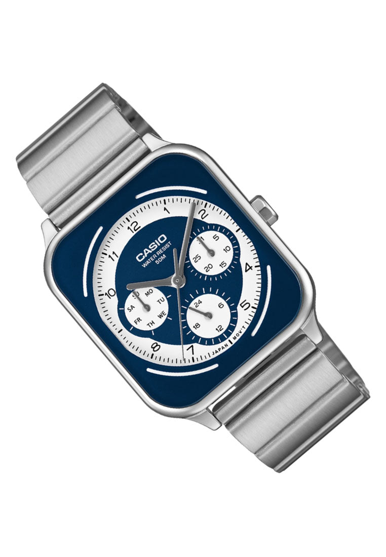 Casio MTP-M307D-2B Analog Stainless Steel Strap Watch for Men-Watch Portal Philippines