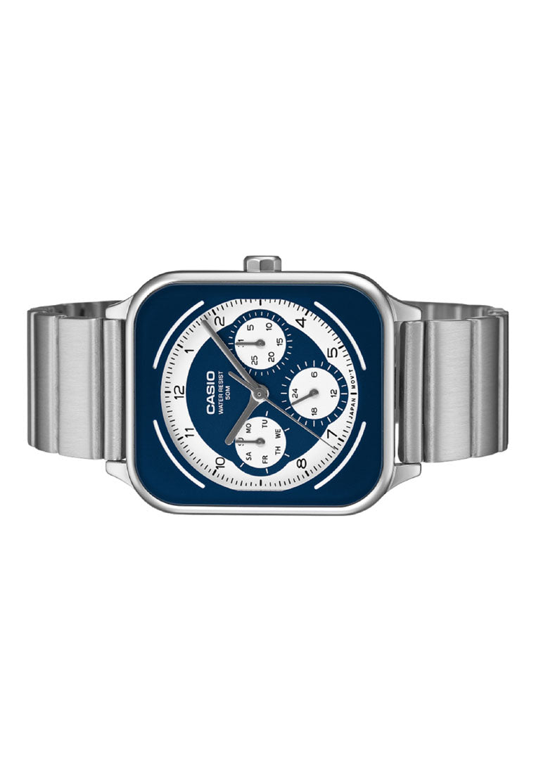 Casio MTP-M307D-2B Analog Stainless Steel Strap Watch for Men-Watch Portal Philippines