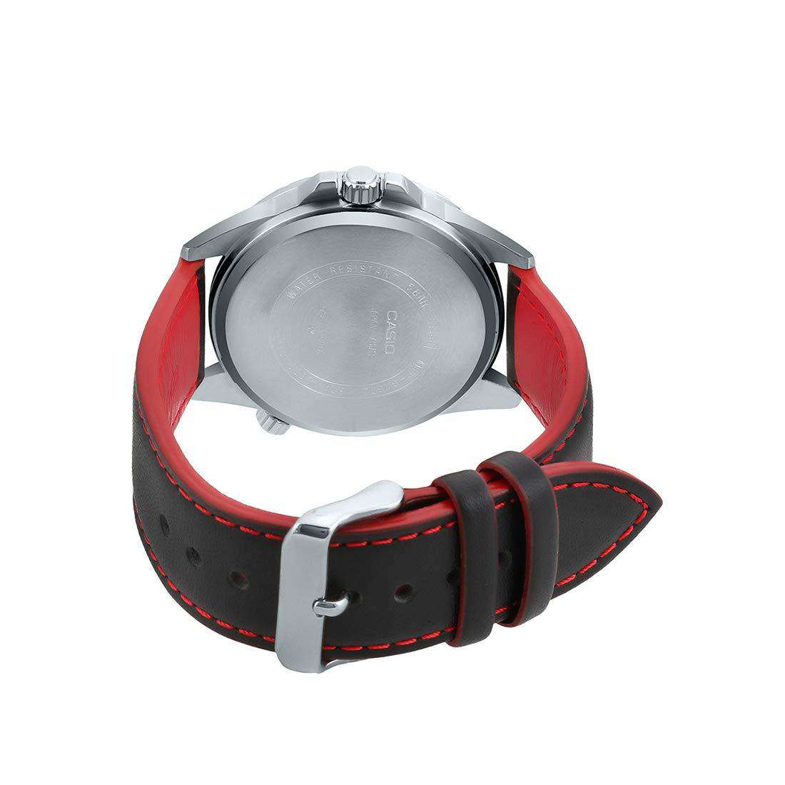 Casio MTP-SW320L-1AVDF Black Leather Strap Watch for Men-Watch Portal Philippines