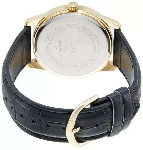 Casio MTP-V001GL-7B Black Leather Watch for Men-Watch Portal Philippines