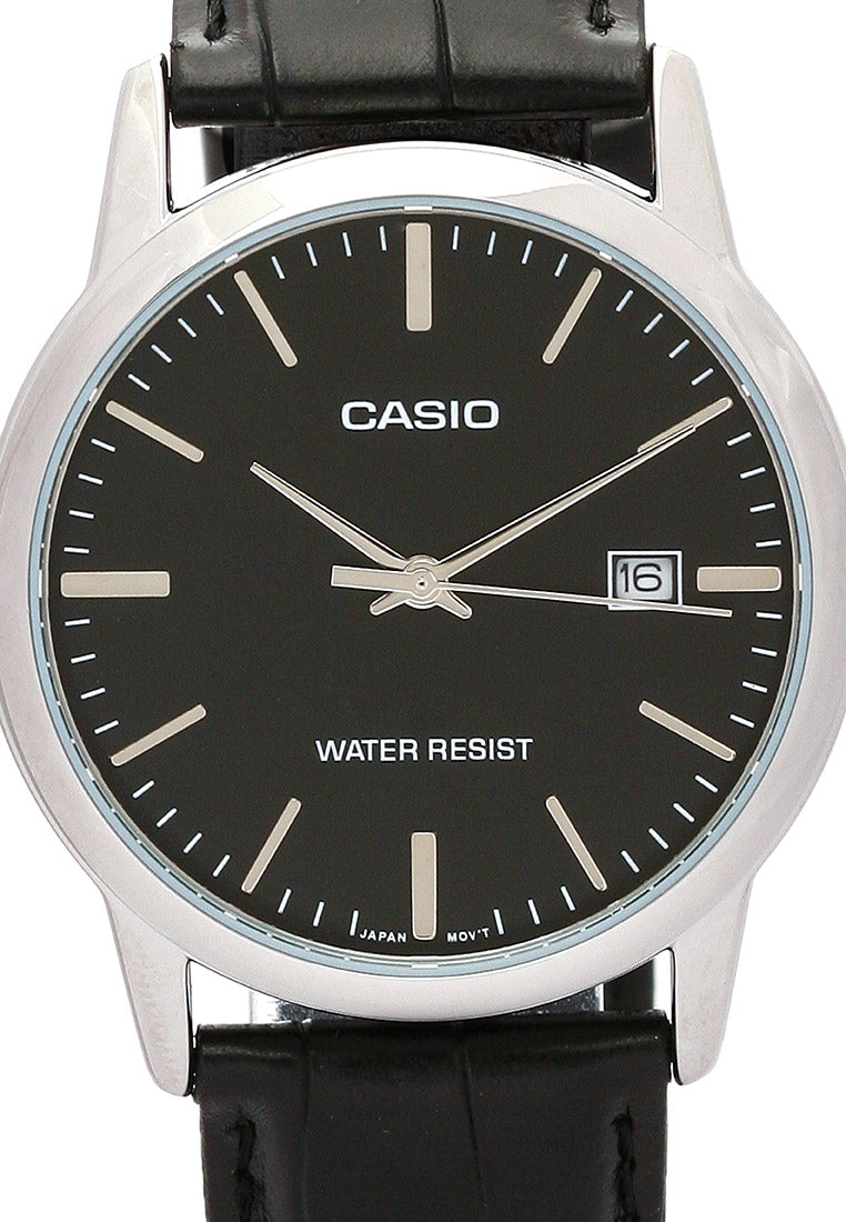 Casio MTP-V002L-1A Analog Leather Strap Watch For Men-Watch Portal Philippines