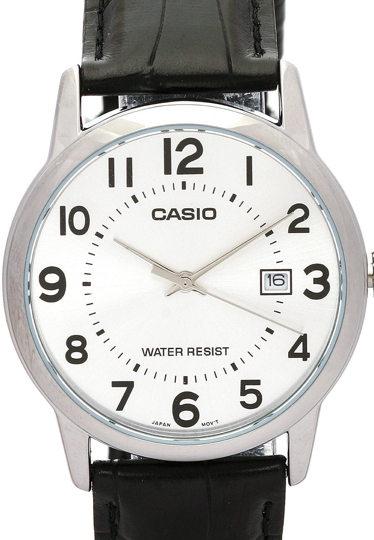 Casio MTP-V002L-7B Analog Leather Strap Watch For Men-Watch Portal Philippines