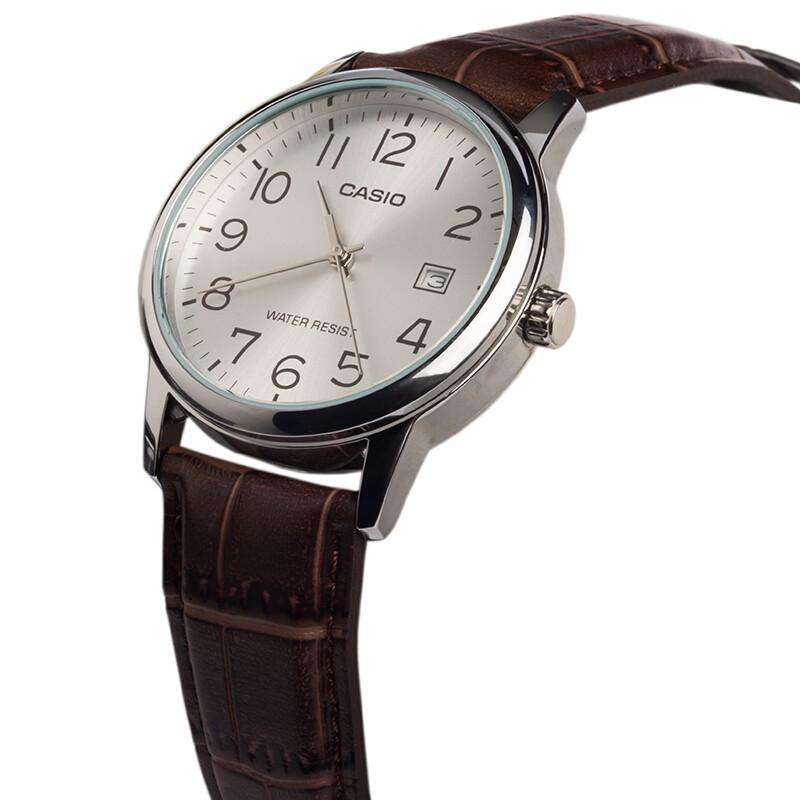Casio MTP-V002L-7B2 Brown Leather Watch for Men-Watch Portal Philippines