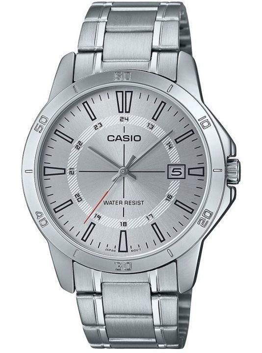 Casio MTP-V004D-7C Silver Stainless Watch for Men-Watch Portal Philippines