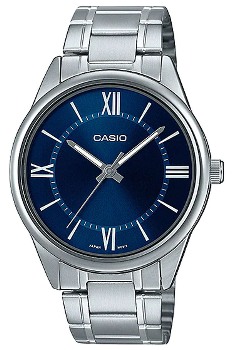 Casio MTP-V005D-2B5 Silver Stainless Strap Watch for Men-Watch Portal Philippines