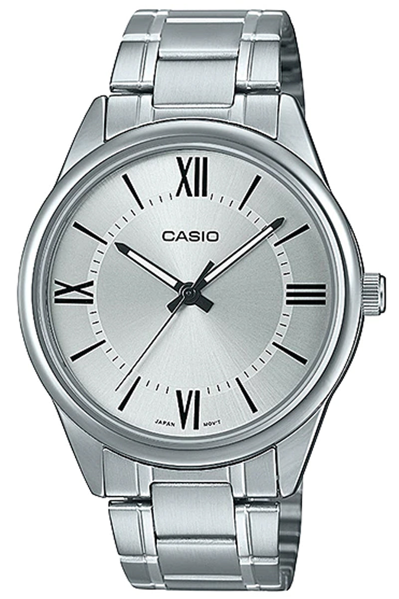 Casio MTP-V005D-7B5 Silver Stainless Strap Watch for Men-Watch Portal Philippines