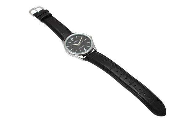 Casio MTP-V005L-1B Black Leather Watch for Men-Watch Portal Philippines