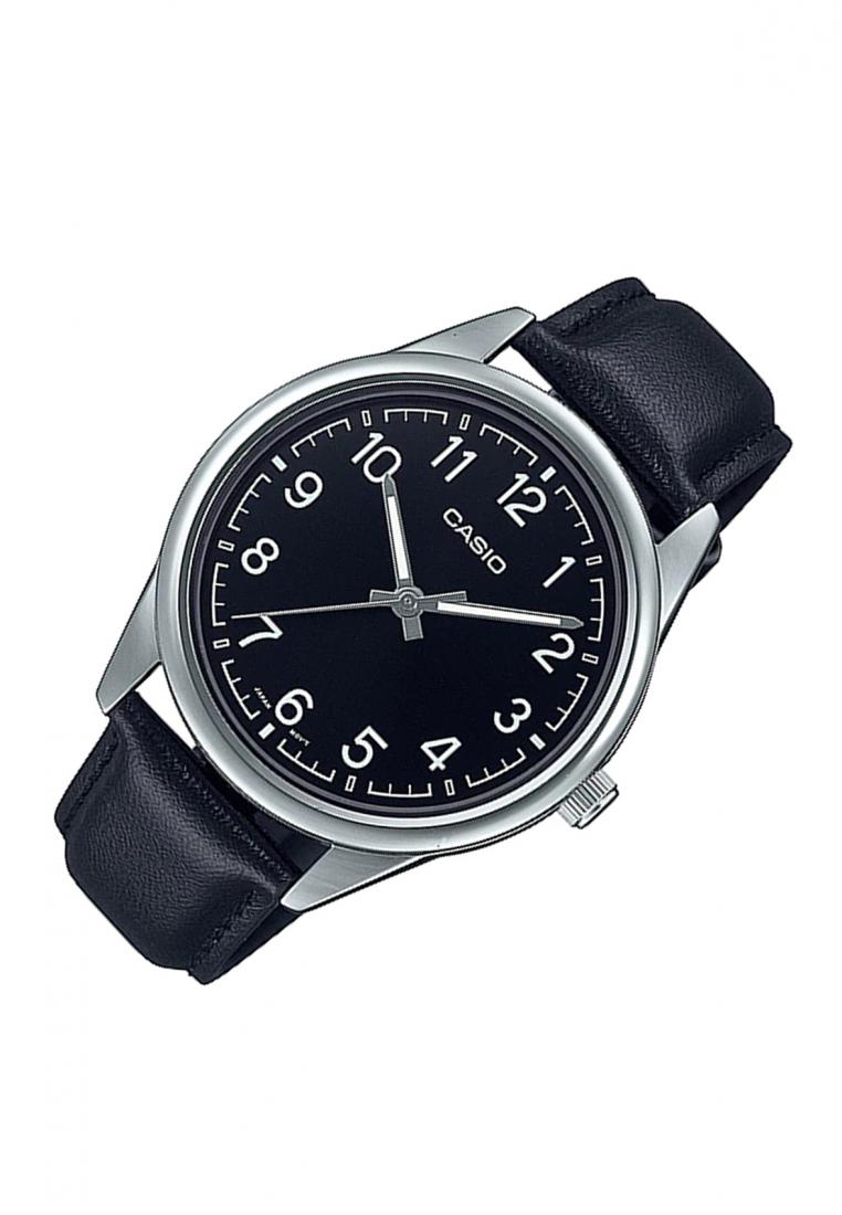 Casio MTP-V005L-1B4 Analog Leather Strap Watch For Men-Watch Portal Philippines
