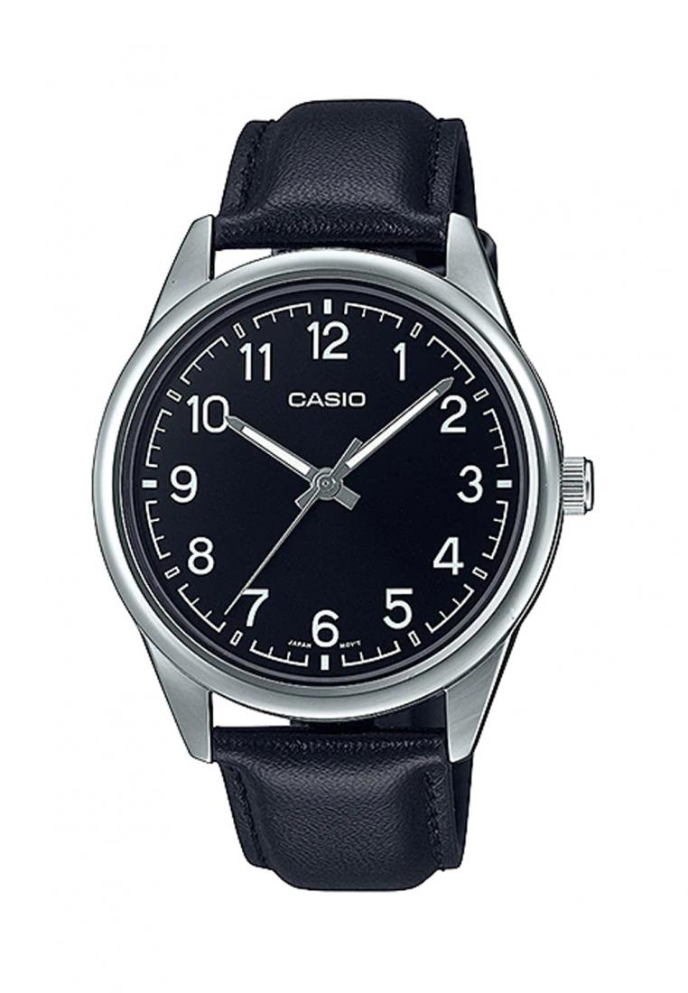 Casio MTP-V005L-1B4 Analog Leather Strap Watch For Men-Watch Portal Philippines