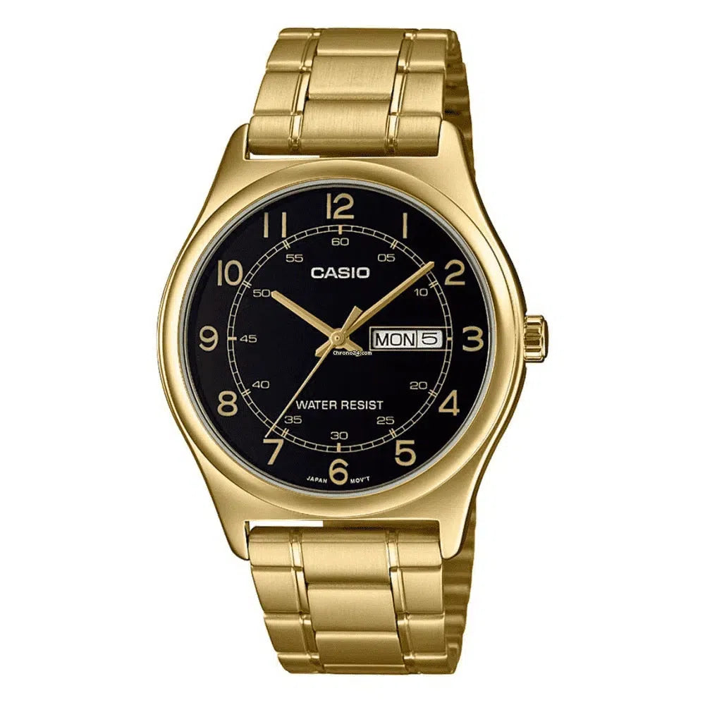 Casio MTP-V006G-1B Gold Stainless Watch for Men-Watch Portal Philippines