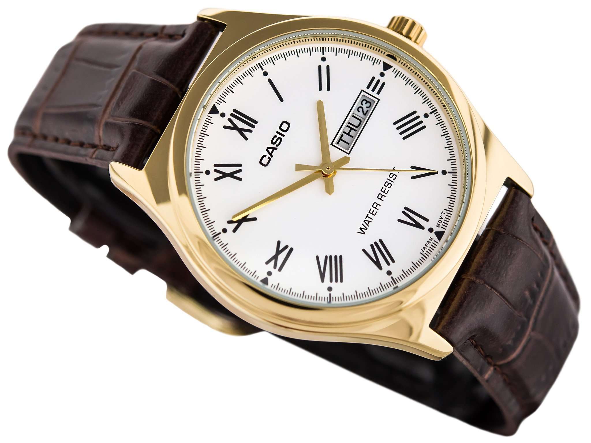 Casio MTP-V006GL-7B Brown Leather Watch for Men-Watch Portal Philippines