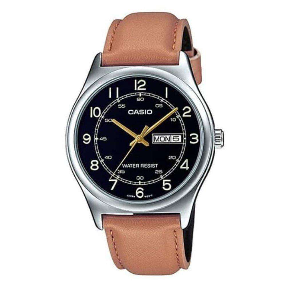 Casio MTP-V006L-1B3 Brown Leather Watch for Men-Watch Portal Philippines