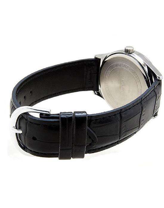 Casio MTP-V006L-7B Black Leather Watch for Men-Watch Portal Philippines