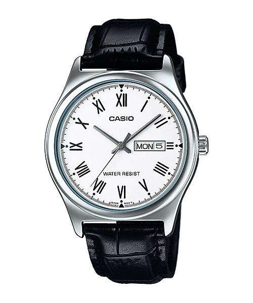 Casio MTP-V006L-7B Black Leather Watch for Men-Watch Portal Philippines